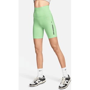 Højtaljede Nike One-cykelshorts (18 cm) til kvinder - grøn grøn XL (EU 48-50)