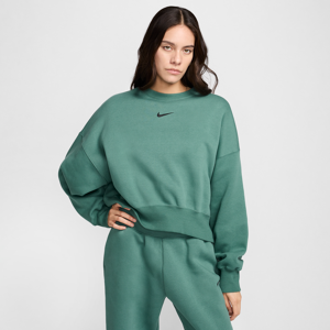 Oversized Nike Sportswear Phoenix Fleece-sweatshirt med rund hals til kvinder - grøn grøn S (EU 36-38)