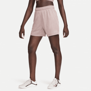 Nike Attack-Dri-FIT Fitness-shorts uden for og mellemhøj talje (13 cm) til kvinder - lilla lilla XXL (EU 52-54)