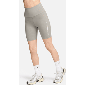 Højtaljede Nike One-cykelshorts (18 cm) til kvinder - grå grå XL (EU 48-50)