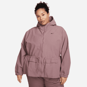 Oversized Nike Sportswear Everything Wovens-jakke med hætte til kvinder (Plus Size) - lilla lilla 2X