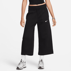 Korte Nike Sportswear Phoenix Fleece-sweatpants med høj talje til kvinder - sort sort XS (EU 32-34)
