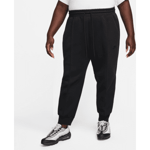 Nike Sportswear Club Tech Fleece-joggers med mellemhøj talje til kvinder (plus size) - sort sort 4X