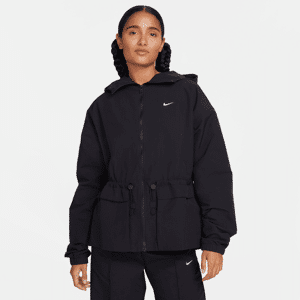 Oversized Nike Sportswear Everything Wovens-jakke med hætte til kvinder - sort sort XS (EU 32-34)