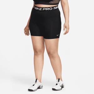 Nike Pro 365-shorts (13 cm) til kvinder (plus size) - sort sort 2X