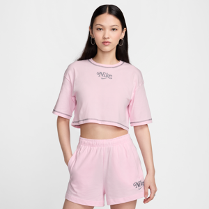 Kort Nike Sportswear-T-shirt til kvinder - Pink Pink XS (EU 32-34)