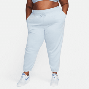 Overdimensionerede Nike Sportswear Phoenix Fleece-sweatpants med høj talje til kvinder (plus size) - blå blå 4X