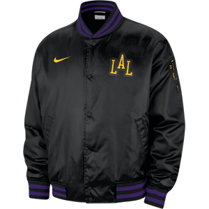 Los Angeles Lakers 2023/24 City Edition Nike NBA-jakke til mænd - sort sort XL