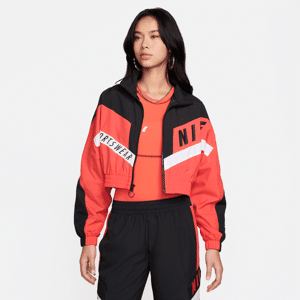 Vævet Nike Sportswear-jakke til kvinder - rød rød L (EU 44-46)