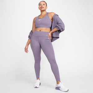 Lange Nike Go-leggings med højt støtteniveau, mellemhøj talje og lommer til kvinder - lilla lilla M (EU 40-42)