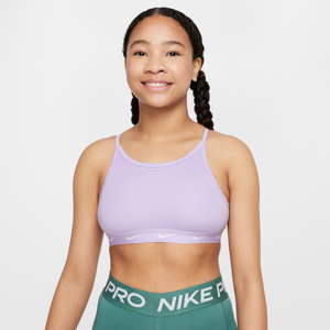 Nike One-sports-bh til større børn (piger) - lilla lilla L