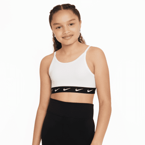 Nike One-sports-bh til større børn (piger) - hvid hvid XS