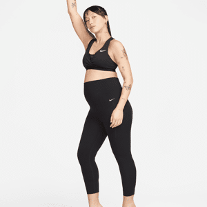 Nike Zenvy (M)-leggings i 7/8-længde med let støtte og høj talje til kvinder (Maternity) - sort sort XXL (EU 52-54)