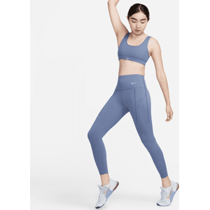 Nike Go-leggings i 7/8-længde med høj talje, Therma-FIT og lommer til kvinder - blå blå XXL (EU 52-54)