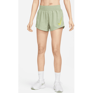 Nike Swoosh-løbeshorts med indershorts til kvinder - grøn grøn L (EU 44-46)