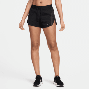 Nike Running Division-løbeshorts (7,5 cm) med mellemhøj talje og indershorts til kvinder - sort sort XS (EU 32-34)