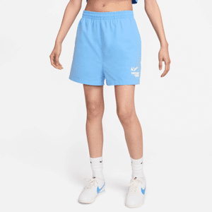 Nike Sportswear-vævede shorts til kvinder - blå blå XS (EU 32-34)