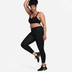 Nike Universa-7/8-leggings med medium støtte, mellemhøj talje og lommer til kvinder - sort sort XS (EU 32-34)