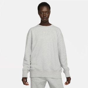 Oversized Nike Sportswear Phoenix Fleece-sweatshirt med rund hals til kvinder - grå grå S (EU 36-38)