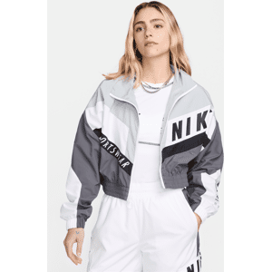 Vævet Nike Sportswear-jakke til kvinder - grå grå L (EU 44-46)