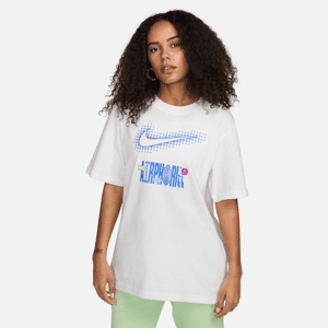 Nike Sportswear-T-shirt med grafik til kvinder - hvid hvid XS (EU 32-34)