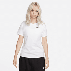 Nike Sportswear Club Essentials-T-shirt til kvinder - hvid hvid XS (EU 32-34)