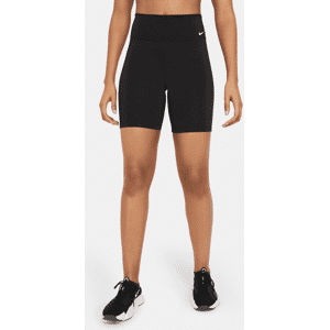 Nike One-cykelshorts (18 cm) med mellemhøj talje til kvinder - sort sort S (EU 36-38)