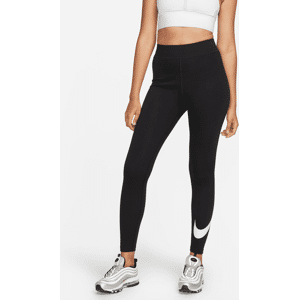 Højtaljede Nike Sportswear Classics-leggings med grafik til kvinder - sort sort M (EU 40-42)