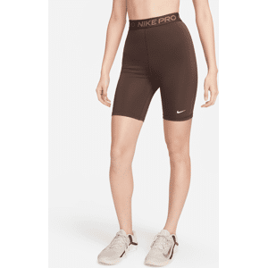 Nike Pro 365-shorts (18 cm) med høj talje til kvinder - brun brun L (EU 44-46)