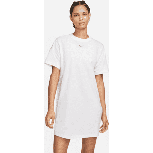 Oversized, maskinstrikket Nike Sportswear-T-shirt til kvinder - hvid hvid S (EU 36-38)