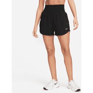 Nike One Dri-FIT-shorts med indershorts (7,5 cm) og ultrahøj talje til kvinder - sort sort L (EU 44-46)