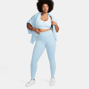 Nike Universa-leggings i fuld længde med medium støtte, høj talje og lommer til kvinder - blå blå XXL (EU 52-54)