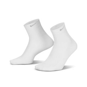 Tynde Nike-ankelstrømper til kvinder (1 par) - hvid hvid M
