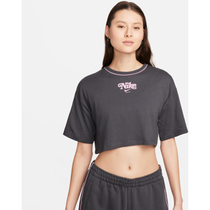 Kort Nike Sportswear-T-shirt til kvinder - grå grå XS (EU 32-34)