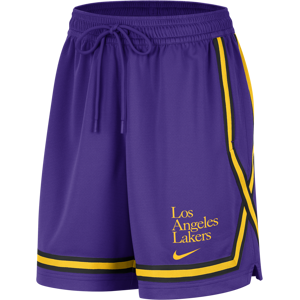 Los Angeles Lakers Fly Crossover Nike Dri-FIT NBA-basketballshorts med grafik til kvinder - lilla lilla L (EU 44-46)