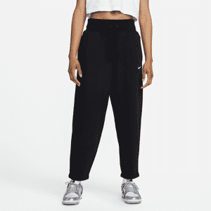 Nike Sportswear Phoenix Fleece-sweatpants i 7/8-længde med høj talje og buede ben til kvinder - sort sort XXL (EU 52-54)