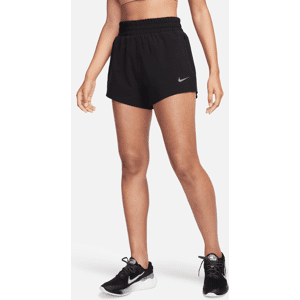 Nike Dri-FIT Running Division-løbeshorts med indershorts (8 cm), høj talje og lommer til kvinder - sort sort L (EU 44-46)