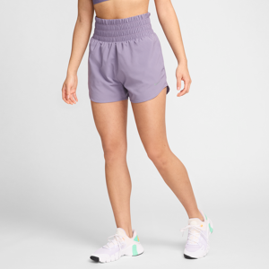 Nike One Dri-FIT-shorts med indershorts (7,5 cm) og ultrahøj talje til kvinder - lilla lilla XS (EU 32-34)