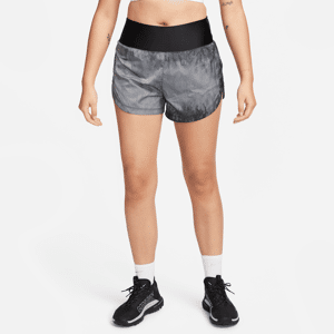 Nike Trail Repel-løbeshorts (7,5 cm) med mellemhøj talje og indershorts til kvinder - sort sort XS (EU 32-34)