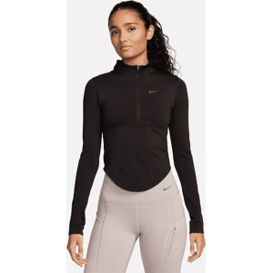 Nike Running Division Dri-FIT ADV-mellemlag med 1/2 lynlås til kvinder - brun brun XXL (EU 52-54)