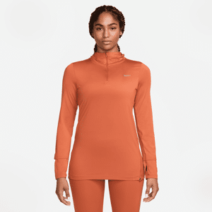 Nike Dri-FIT Swift Element UV-løbejakke med hætte til kvinder - Orange Orange L (EU 44-46)