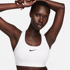 Nike Swoosh Medium Support-sports-bh med indlæg til kvinder - hvid hvid XL