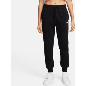 Nike Sportswear Phoenix Fleece-sweatpants med mellemhøj talje til kvinder - sort sort XS (EU 32-34)