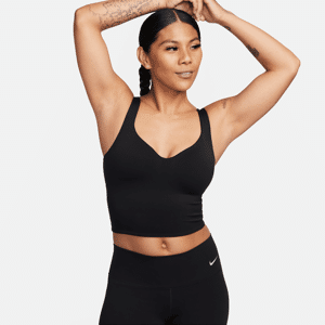 Nike Alate-sports-bh-tanktop med medikum støtte og indlæg til kvinder - sort sort S