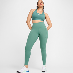 Nike Universa-leggings i fuld længde med medium støtte, høj talje og lommer til kvinder - grøn grøn XXL (EU 52-54)