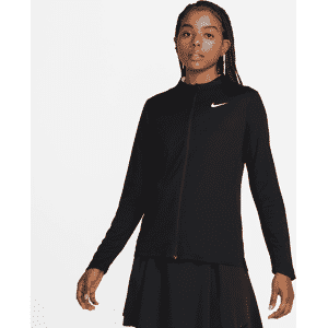 Nike Dri-FIT UV Advantage-overdel med lynlås til kvinder - sort sort XS (EU 32-34)