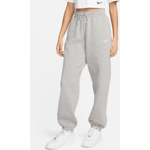 Overdimensionerede Nike Sportswear Phoenix Fleece-sweatpants med høj talje til kvinder - grå grå XS (EU 32-34)