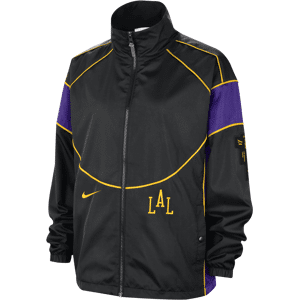 Los Angeles Lakers Swoosh Fly 2023/24 City Edition Nike NBA-jakke til kvinder - sort sort XS (EU 32-34)