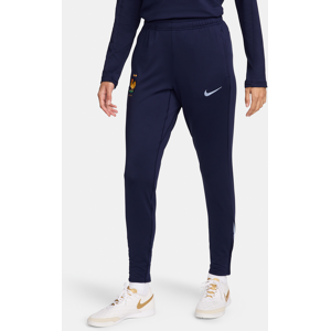 Maskinstrikkede FFF Strike Nike Dri-FIT-fodboldbukser til kvinder - blå blå XS (EU 32-34)