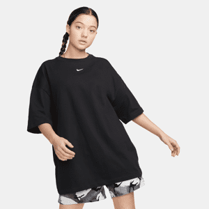 Oversized Nike Sportswear Essential-T-shirt til kvinder - sort sort S (EU 36-38)